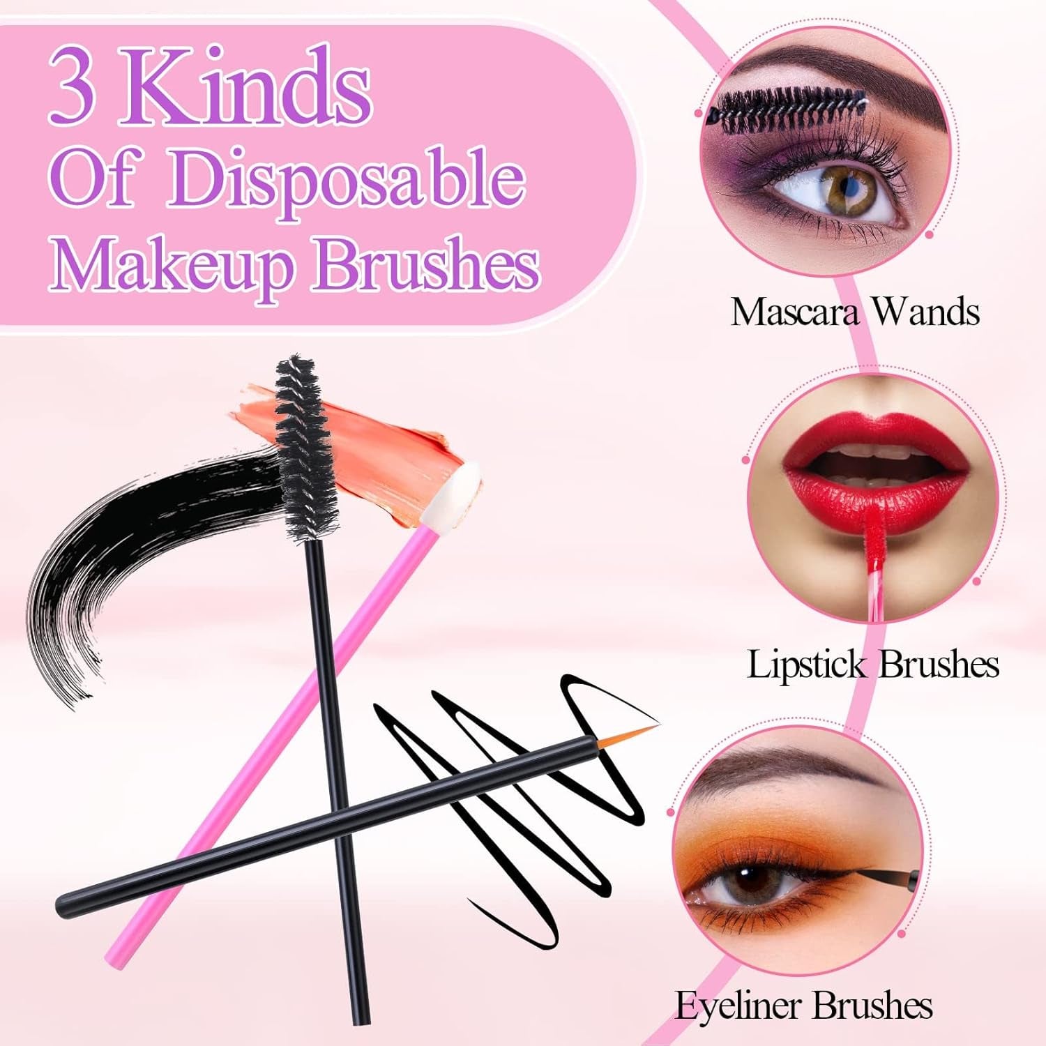 248 Pcs Disposable Makeup Applicators 